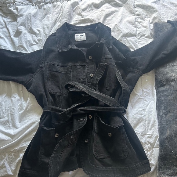 Black Oversized Jean Jacket - Picture 2 of 2